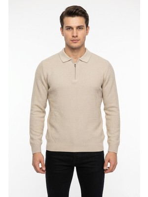 Erkek Spor Polo Yaka Mevsimlik Kazak BGL-ST05443