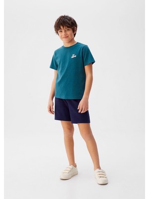 Gagarikids Baskılı Pamuk Erkek Çocuk T-Shirt
