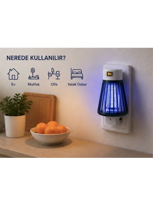 Deyhome Gece Lambalı Sinek ve Böcek Öldürücü Ltx-01 Elektrikli Sivrisinek Kovucu Iç Mekan Kullanım