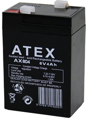 Kaufhier Akü Kalın Kuru Akü 6V4AH Amper 70X48X101MM