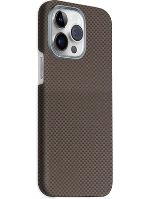 Durukar®   iPhone 15 Pro Max Volt Magsafe Kapak - Kahverengi