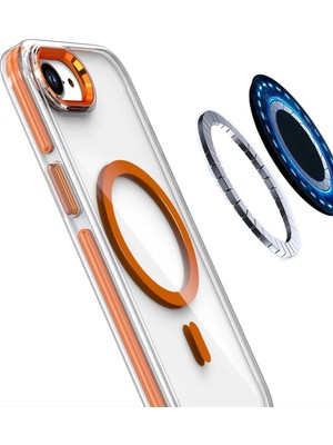 Durukar®  iPhone 16E Bella Magsafe Kapak - Turuncu