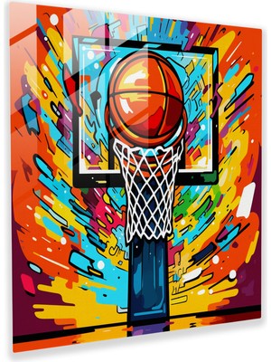 Popcas Modern Sanat Temalı Pop Art Cam Tablo