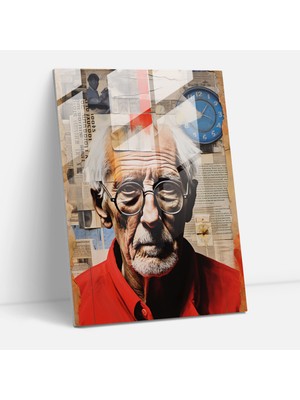Popcas Çağdaş Karmalı Modern Sanat Temalı Temperli Cam Tablo