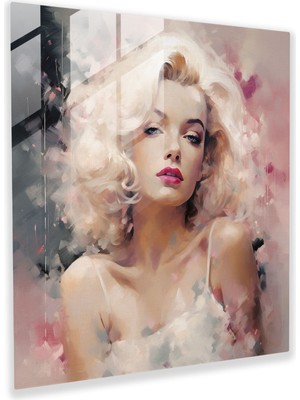 Popcas Marilyn Monroe Temalı Modern Sanat Temperli Cam Tablo
