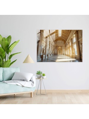 Popcas Neoklasik Temalı Temperli Cam Tablo
