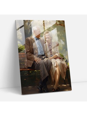 Popcas Klasik Yağlı Boya Temalı Modern Sanat Cam Tablo