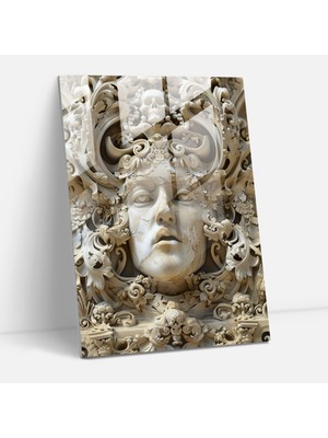 Popcas Modern Sanat Temalı Mannerizm Dekoratif Cam Tablo