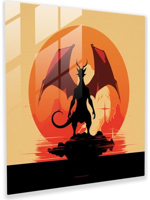 Popcas Pokemon Temalı Modern Sanat Temperli Cam Tablo