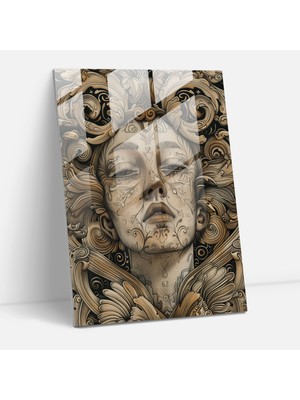 Popcas Modern Sanat Temalı Karmaşık Yöntemler Dekoratif Cam Tablo