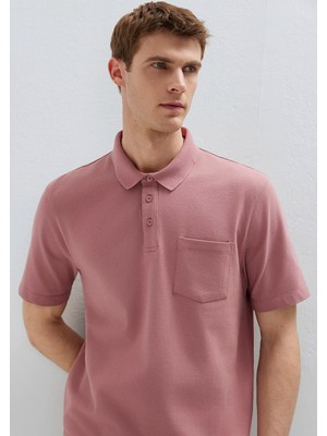 Mavi Cepli Pembe Polo Tişört 0613465-70948