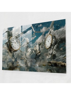Popcas Soyut Modern Sanat Temalı Temperli Cam Tablo