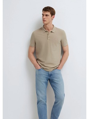 Mavi Bej Polo Tişört 064946-80697