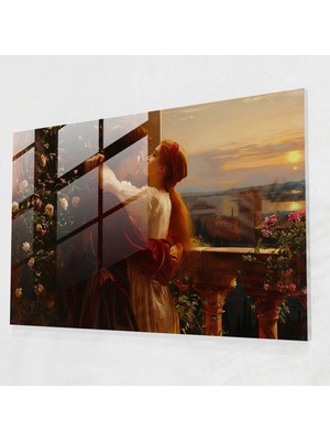 Popcas Romeo ve Juliet Temalı Dekoratif Cam Tablo