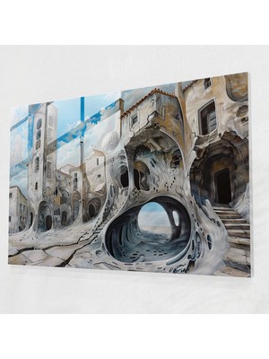 Popcas Salvador Dali Temalı Modern Sanat Cam Duvar Tablosu