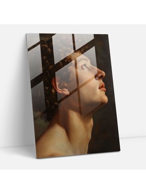 Popcas Klasik Sanat Temalı Raffaello Sanzio Cam Tablo
