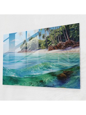 Popcas Modern Sanat Seyahat Temalı Temperli Cam Tablo Gerçekçi Akrilik Tasarım