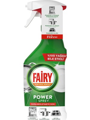 Fairy Power Spray Portakal 500 ml 2 Adet