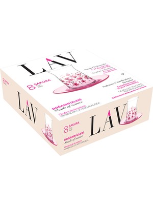 Lav Sakura 8 Parça Çay Seti 180 cc