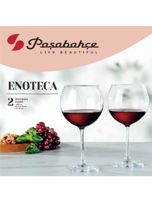 Paşabahçe Enoteca Şarap Kadehi 2'li 655 cc 3 Adet