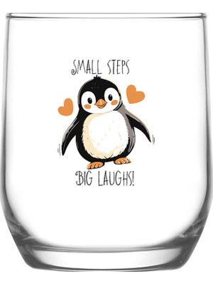 Lav Sude Penguen Desen Meşrubat Bardağı 315 cc 3 Adet
