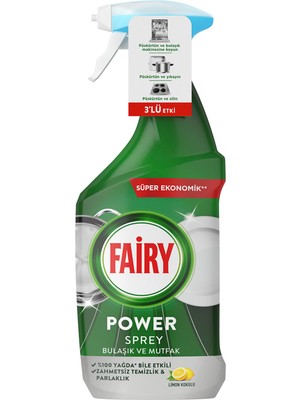 Fairy Power Spray 800 ml 4 Adet