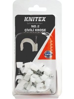 Knitex Çivili Kroşe No:2 KTX-2617 15'li 2 Adet
