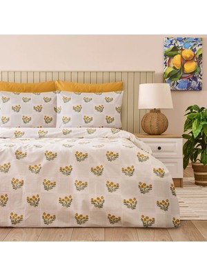 Matmel Soft Folky Tek Kişilik Nevresim Takımı - Beyaz
