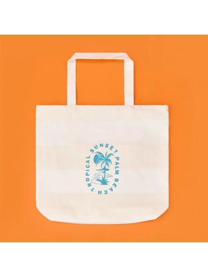 Matmel Soft Tropical Çanta - Ekru - 50X45 cm