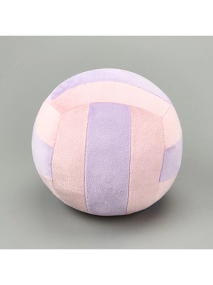 Matmel Soft Voleybol Topu Figürlü Yastık - Pembe / Eflatun - 20 cm