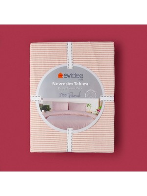 Matmel Soft Stripe Çift Kişilik Nevresim Takımı - Kiremit