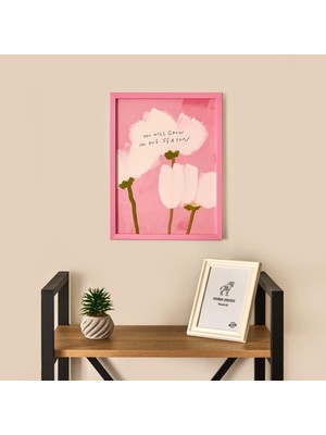Matmel Deco You Will Grow In Due Season Duvar Panosu - Pembe - 30X40 cm