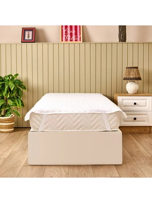 Matmel Soft Nando Basic Lastikli Alez - Beyaz - 100X200 cm