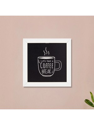 Matmel Deco Coffee Duvar Panosu - Siyah - 20X20 cm