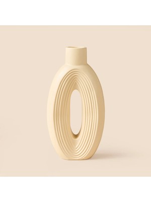 Matmel Deco Çizgili Iskandinav Dekor - Bej - 27 cm
