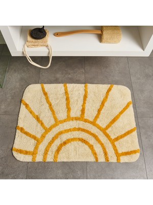 Matmel Soft Sun Tufting Banyo Paspası - Ekru - 60X90 cm