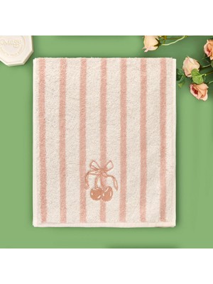 Matmel Soft Bemba El Havlusu - Ekru / Pembe - 30X50 cm