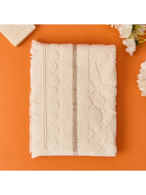 Matmel Soft Zeleno Yüz Havlusu - Krem - 50X70 cm