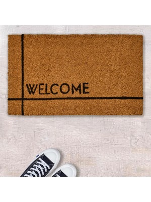 Matmel Home Welcome Kapı Önü Paspası - Bej - 35X60 cm