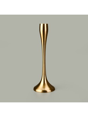 Kpm Golden Star Şamdan - Sarı - 17 cm