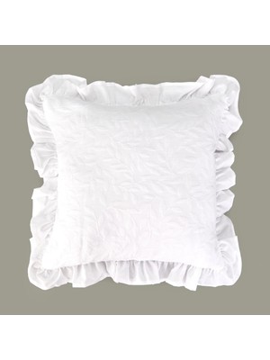 Matmel Soft Mauro Kırlent Kılıfı - Beyaz - 45X45 cm