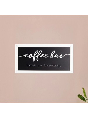 Matmel Deco Coffee Duvar Panosu - Siyah - 40X20 cm