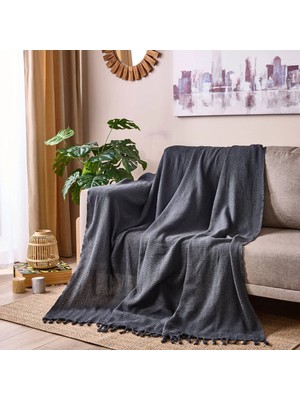 Matmel Soft Koltuk Şalı - Gri - 180X210 cm