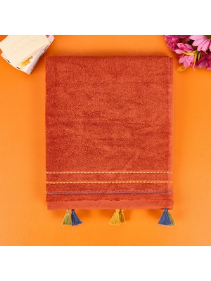 Matmel Soft Colorful Yüz Havlusu - Kiremit - 50X90 cm