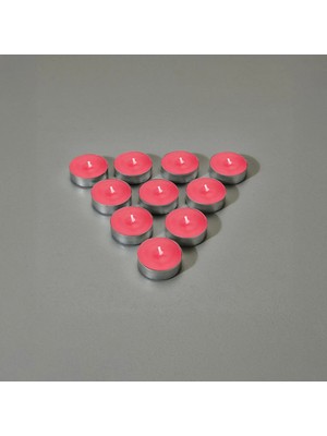 Matmel 25'li Tealight Mum - Kırmızı - 3,8 cm
