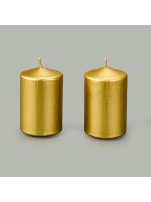 Matmel 2'li Baton Mum - Gold - 5x7 cm