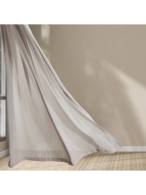 Matmel Soft Mila Tül Perde - Gri - 300X270 cm