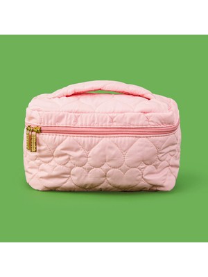 Matmel Kapitone Makyaj Çantası - Pembe