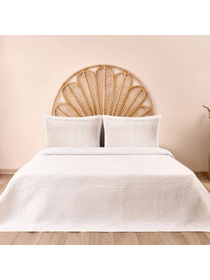 Matmel Soft Asos Çift Kişilik Yatak Örtüsü - Beyaz - 260X250 cm