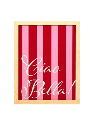 Matmel Deco Bright Holidays Duvar Panosu - Kırmızı / Pembe - 30X40 cm